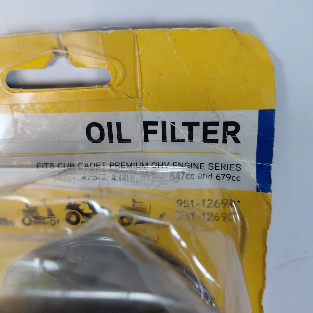 New Cub Cadet 751-12690 Lawn Mower 382, 420, 439, 452, 547 679 Engine Oil Filter